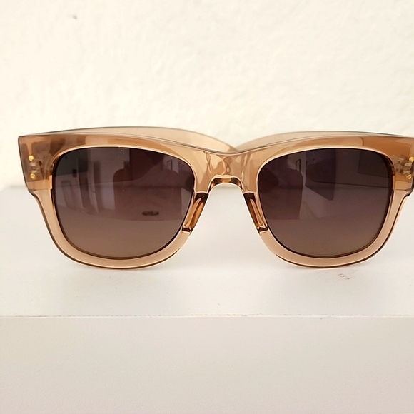 KURT GEIGER LONDON Women\'s 52mm Square Sunglasses In Crystal Tan/Brown Gradient. main image 10